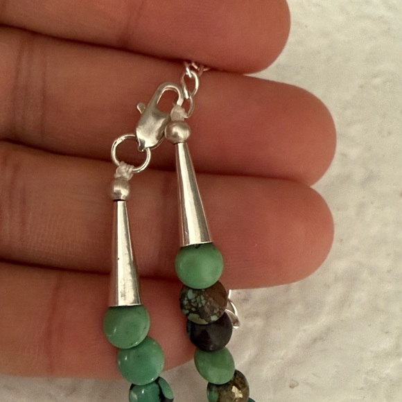 Turquoise Coin Beaded Necklace - Picture 5 of 5